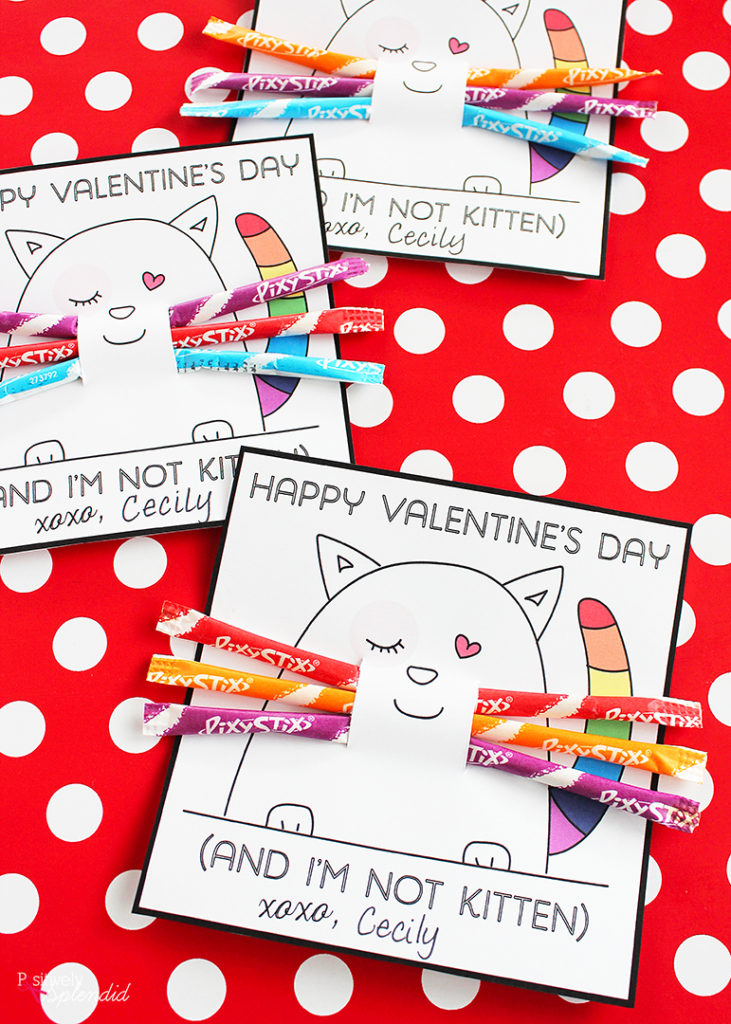 Printable Kitten Valentines (Easy and totally adorable!) - Positively ...