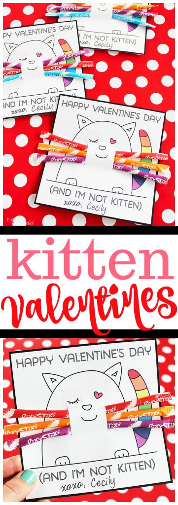Printable Kitten Valentines (Easy and totally adorable!) - Positively ...