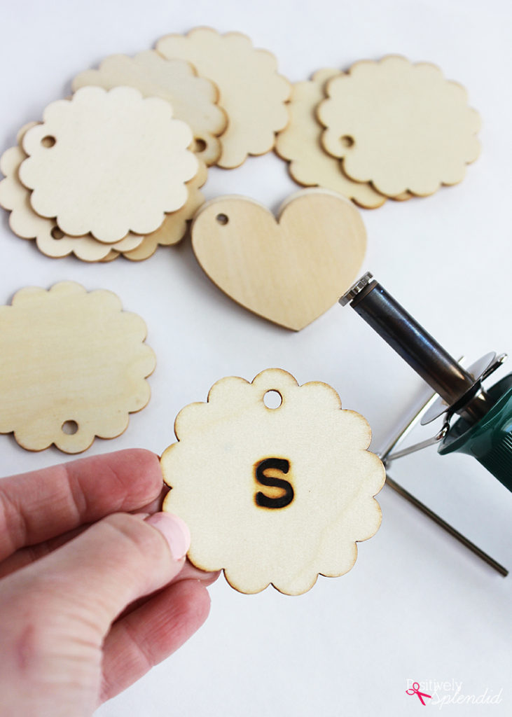 Quick and Easy Craft Idea: Monogrammed Wooden Keychains. Make great gifts! #PlaidCreators