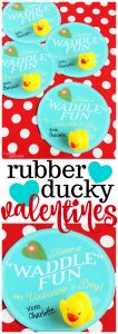 Printable Rubber Duck Valentine Cards for Kids
