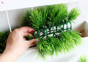 DIY Flowerbox Door Hanging at Positively Splendid. So unique and pretty! #michaelsmakers