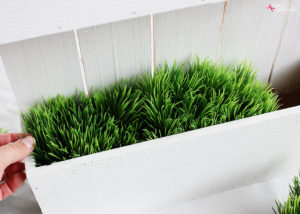 DIY Flowerbox Door Hanging at Positively Splendid. So unique and pretty! #michaelsmakers