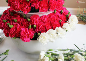 Tiered Bowl Floral Centerpiece - Easy to put together and perfect for showers, weddings, and more!