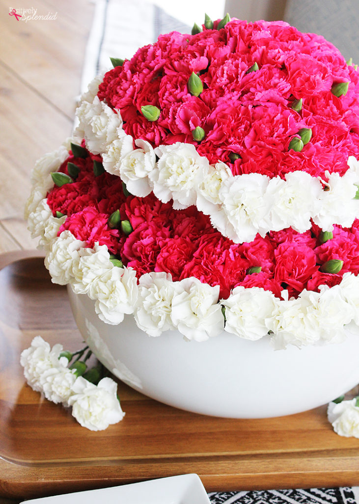 Tiered Bowl Floral Centerpiece - Easy to put together and perfect for showers, weddings, and more!