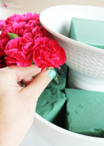 Tiered Bowl Floral Centerpiece - Easy to put together and perfect for showers, weddings, and more!