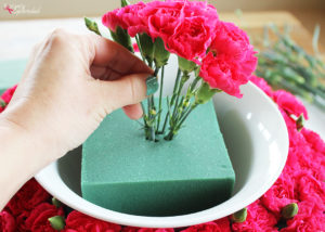Tiered Bowl Floral Centerpiece - Easy to put together and perfect for showers, weddings, and more!