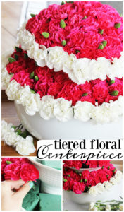 DIY Tiered Floral Centerpiece - This is so easy to make, and perfect for so many occasions! #bhglivebetter