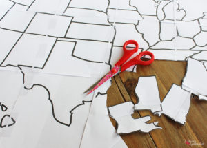 United States Mod Podge Bulletin Board - A great idea for sprucing up an old cork board! #plaidcreators