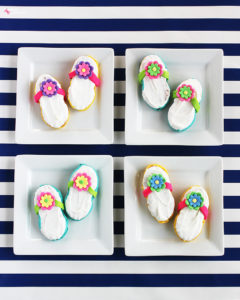 How to make Nutter Butter flip flops. Such a cute and easy idea for summer! #michaelsmakers
