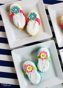 How to make Nutter Butter flip flops. Such a cute and easy idea for summer! #michaelsmakers