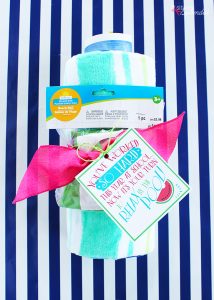 Teacher Pool Gift Idea with Free Printables - A great idea for teacher appreciation for the end of the school year!