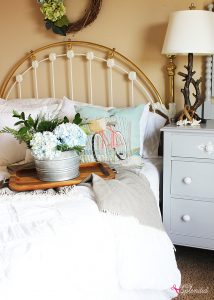 This beachy bedroom redo shows five easy tips for how to instantly update a bedroom! #bhglivebetter