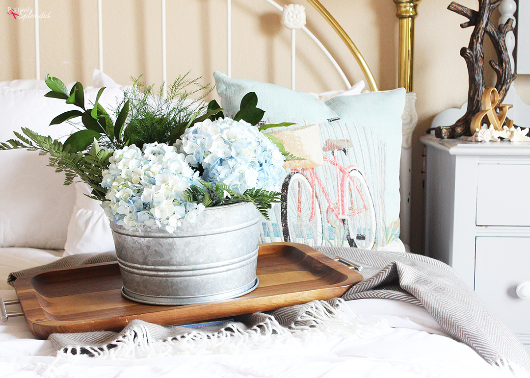 This beachy bedroom redo shows five easy tips for how to instantly update a bedroom! #bhglivebetter