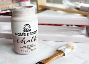 Ikea Bekvam Spice Rack Bookshelf made with FolkArt Home Decor Chalk Paint--Such a terrific Ikea storage hack idea! #plaidcreators