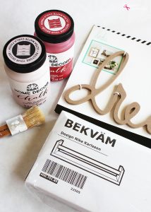 Ikea Bekvam Spice Rack Bookshelf made with FolkArt Home Decor Chalk Paint--Such a terrific Ikea storage hack idea! #plaidcreators