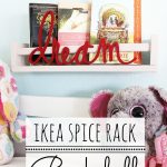 Ikea Bekvam Spice Rack Bookshelf made with FolkArt Home Decor Chalk Paint--Such a terrific Ikea storage hack idea! #plaidcreators