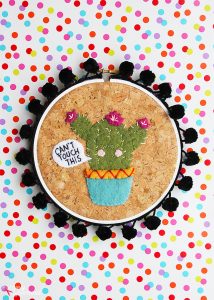 Free Cactus Embroidery Pattern - Easy and adorable!