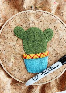 Free Cactus Embroidery Pattern - Easy and adorable!