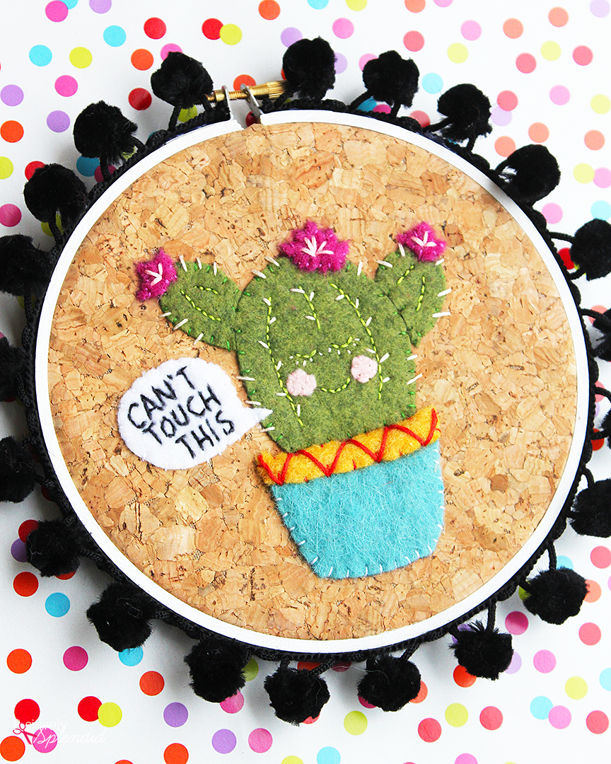 Free Cactus Embroidery Pattern - Easy and adorable!
