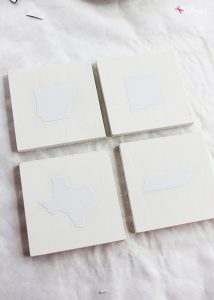 DIY Watercolor State Coasters - Easy DIY craft idea, and great for gifts!