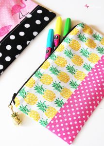 DIY Zipper Pencil Pouch - A great project to use up scraps, and easy enough for beginners! #makeitwithmichaels