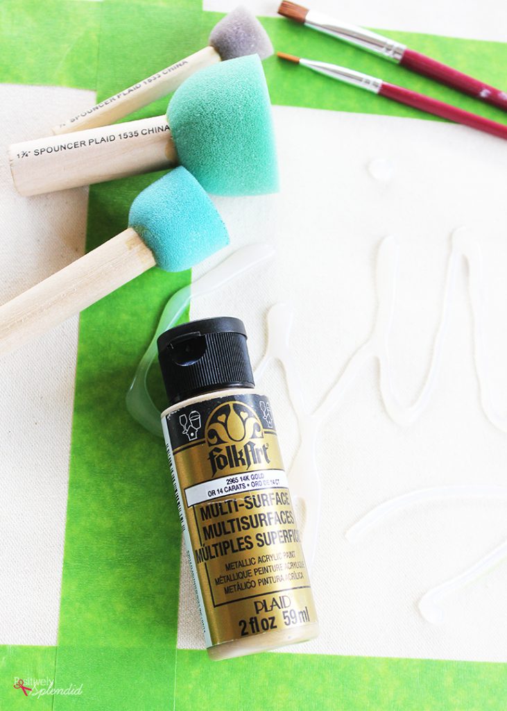 Hot Glue Embellished DIY Throw Pillow Positively Splendid {Crafts