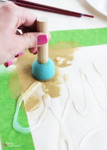Hot Glue Embellished DIY Throw Pillow Tutorial