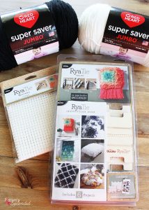 Bucilla RyaTie is the easiest way to make pom-poms for home decor projects!