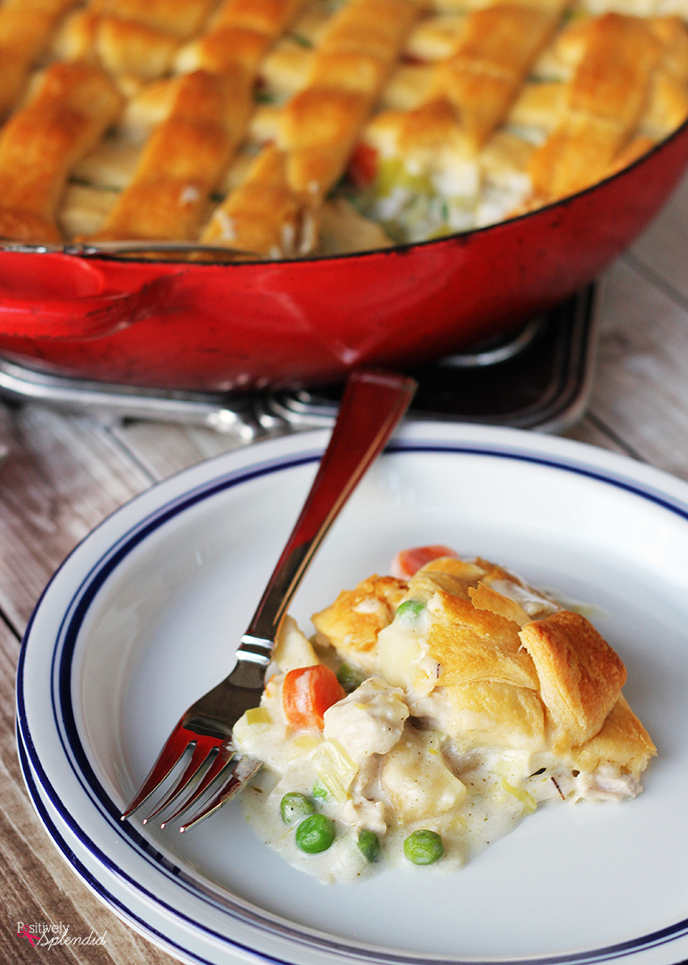 Chicken Pot Pie with Crescent Roll Crust Recipe - Easy and ...