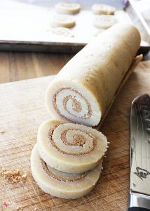 Cinnamon Roll Cookies with Cream Cheese Glaze