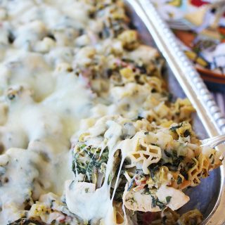 Creamy Green Chile Chicken Baked Pasta Recipe