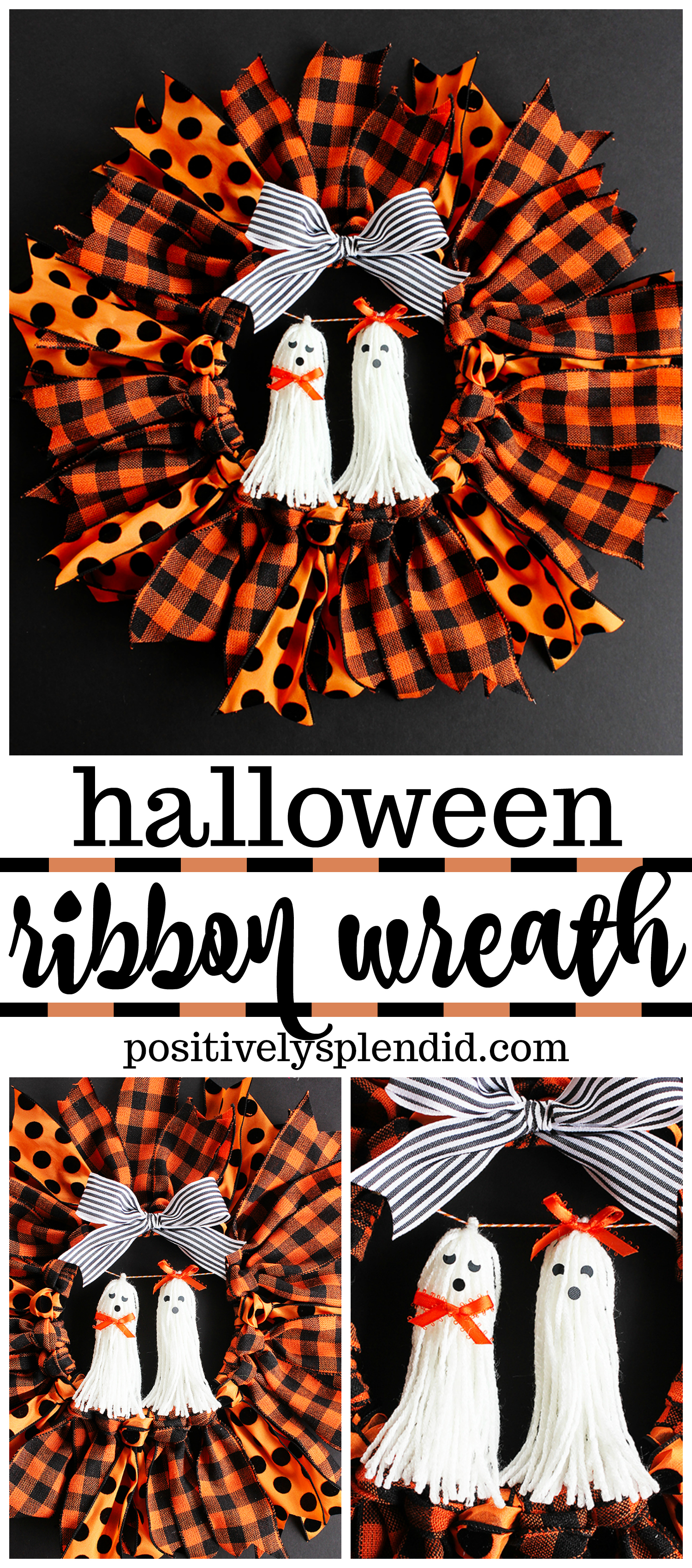 Halloween Ribbon Wreath