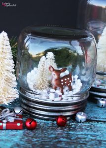 How to make a DIY Mason jar snow globe.