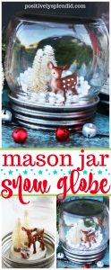 How to make a DIY Mason jar snow globe.