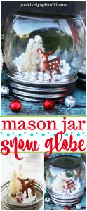 How to make a DIY Mason jar snow globe.