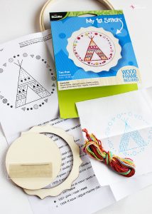 Bucilla Tee Pee Embroidery Kit