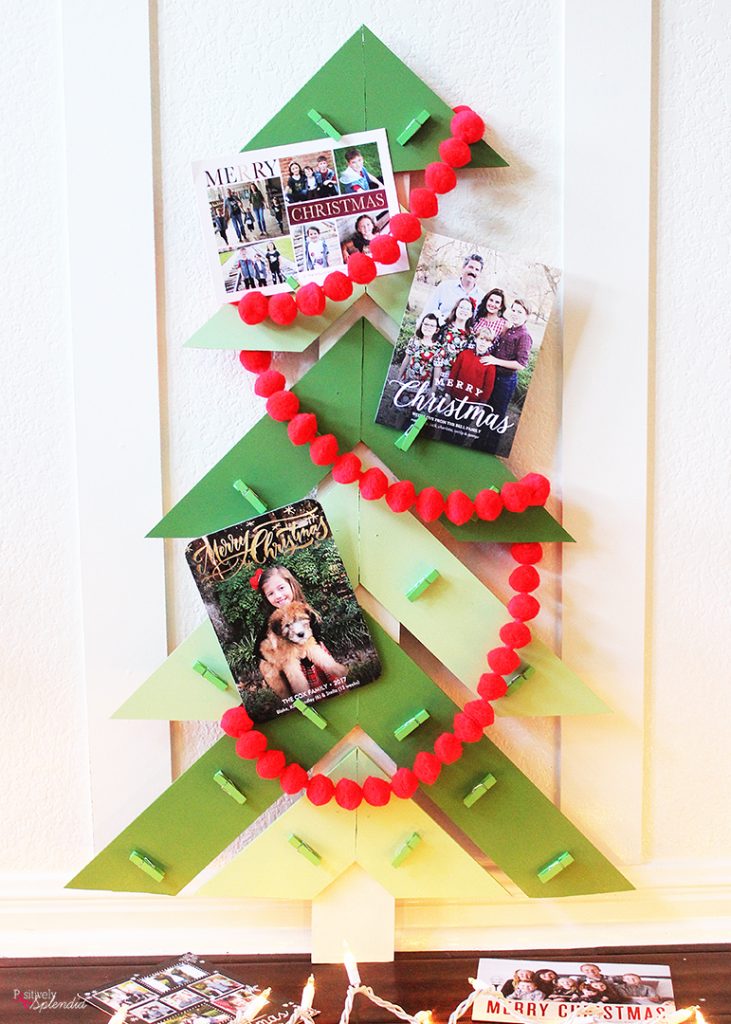 Christmas Tree DIY Christmas Card Holder