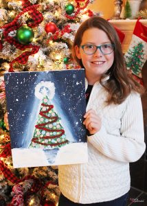 Plaid Holiday Magic Paint Party