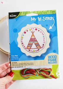 Bucilla Tee Pee Embroidery Kit