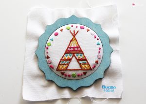 Bucilla Tee Pee Embroidery Kit