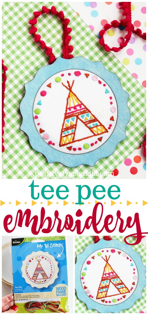 Tee pee embroidery  positively splendid crafts sewing recipes and