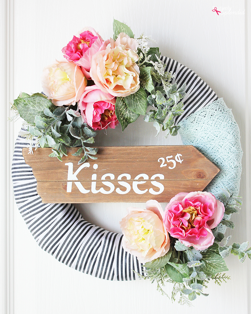 How to Make a Beautiful Floral Valentine's Wreath - Celebrate