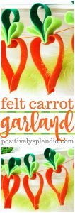 Felt Carrot Garland - Adorable and Easy Easter Craft Idea!