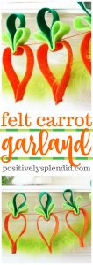 Felt Carrot Garland - Adorable and Easy Easter Craft Idea!