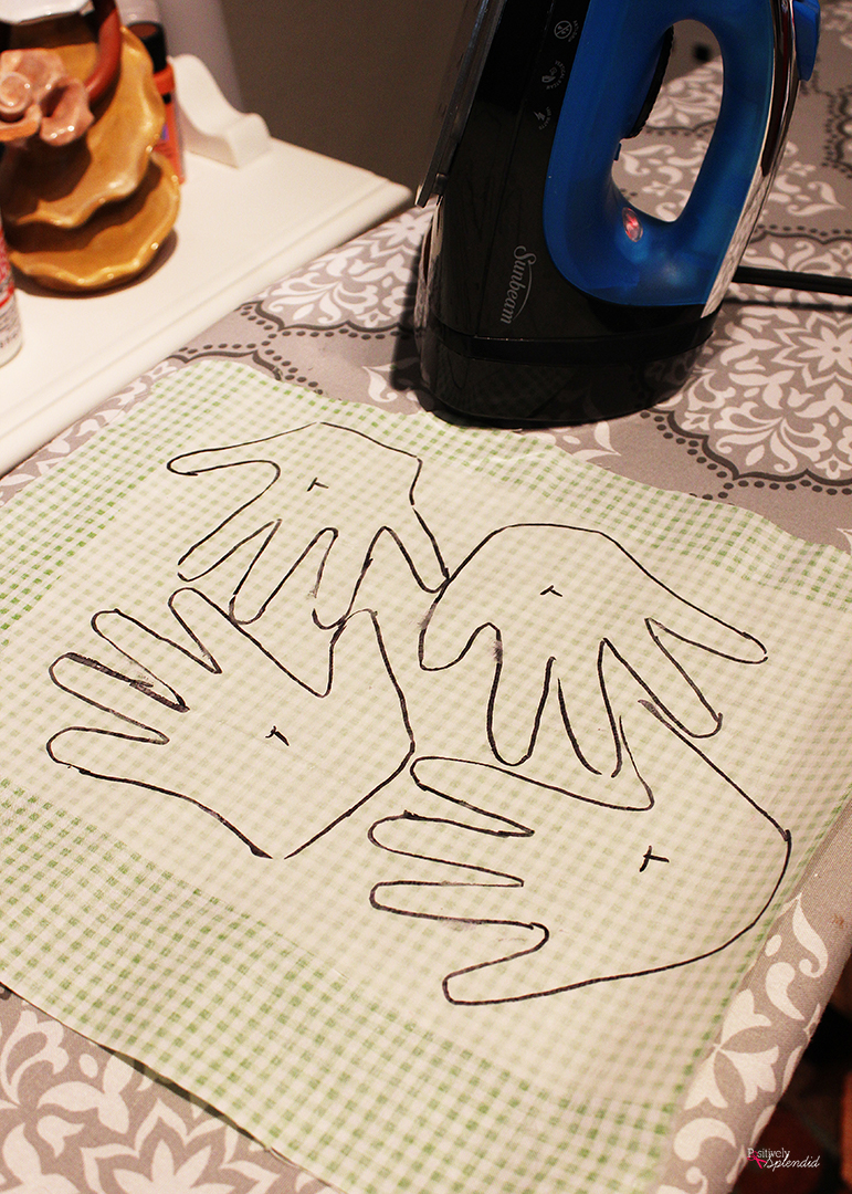 Handprint Pillow Class Project Idea - Great for a silent auction!