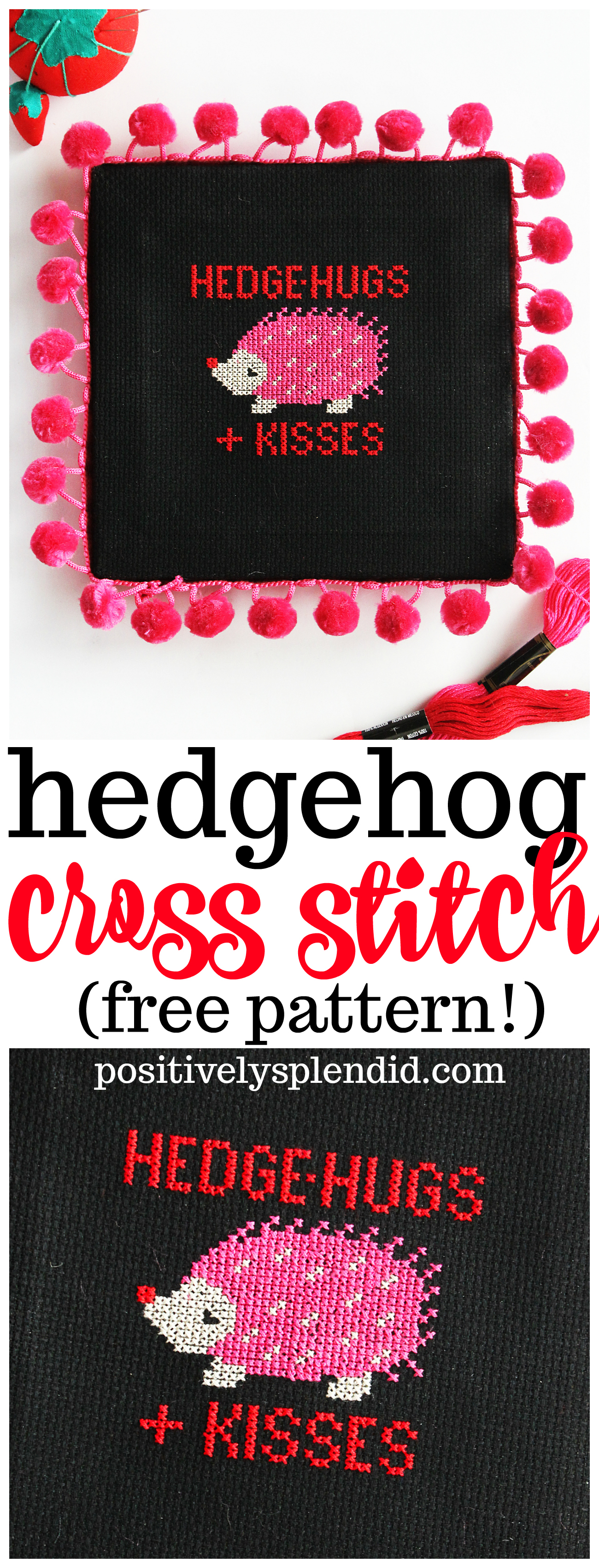 Hedgehog Cross Stitch Pattern - Free Download