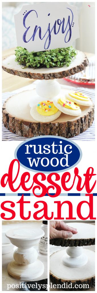 DIY Rustic Wood Cake Stand - Positively Splendid {Crafts, Sewing ...