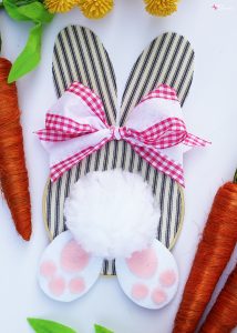 Embroidery Hoop Bunny Easter Wreath