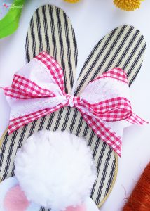 Embroidery Hoop Bunny Easter Wreath