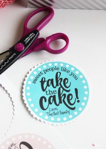 Miniature Cake Teacher Appreciation Gift Idea (Free printable tags!)